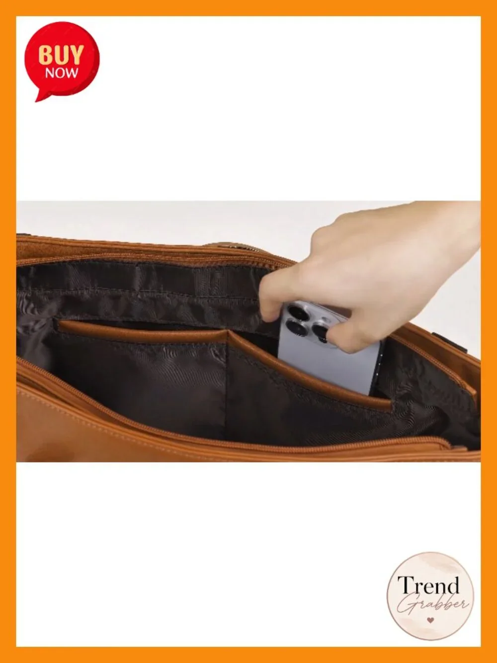 Soft Vegan Leather Satchel Tote Bag with Detachable Strap Large Capacity